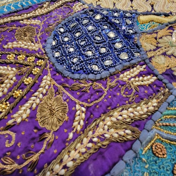 Blue Beaded tapestry Large 39x58 - Picture 12 of 13